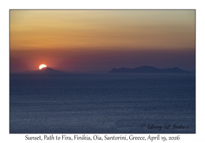 2026-04-19#5454 Sunset, Path to Fira, Finikia, Oia, Santorini, Greece