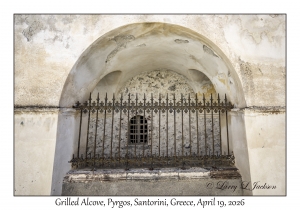 2026-04-19#6265 Grilled Alcove, Pyrgos, Santorini, Greece