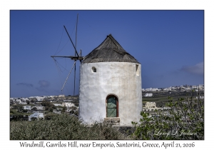2026-04-21#5839 Windmill, Gavrilos Hill, near Emporio, Santorini, Greece