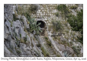 2026-04-24#6238 Driving Photo, Akronafplia's Castle Ruins, Nafplio, Peloponnese, Greece