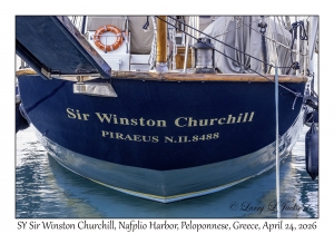 2026-04-24#6256 SY Sir Winston Churchill, Nafplio Harbor, Peloponnese, Greece