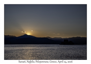 2026-04-24#6259 Sunset, Nafplio, Peloponnese, Greece