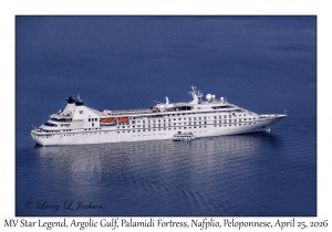 2026-04-25#6269 MV Star Legend, Argolic Gulf, Palamidi Fortress, Nafplio, Peloponnese, Greece
