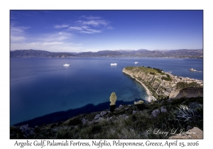 2026-04-25#6329 Argolic Gulf, Palamidi Fortress, Nafplio, Peloponnese, Greece
