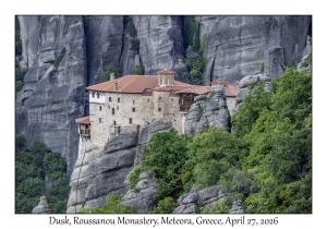 2026-04-27#6748 Dusk, Roussanou Monastery, Meteora, Greece